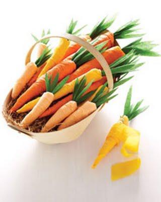 Crepe Paper Carrots Crepe Paper Carrots
