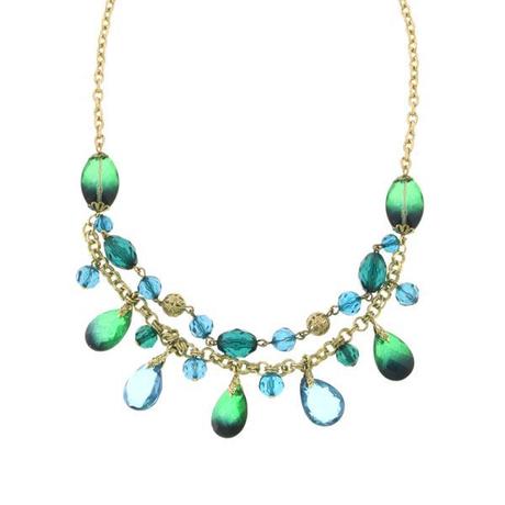 47055 emerald beaded necklace