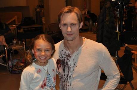 Teacup Human meets Sookie, Bill and Eric on the True Blood Set