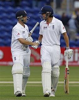 Alastair Cook and Jonathan Trott carry winter dominance into summer