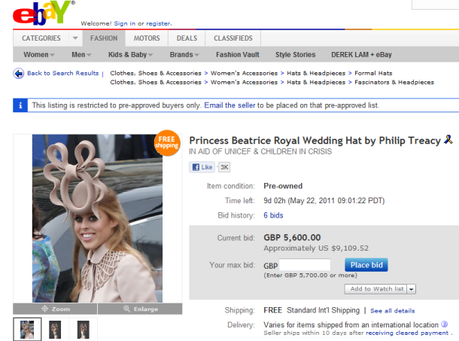 pretzel-hat-on-ebay pretzel hat auctioned off on ebay