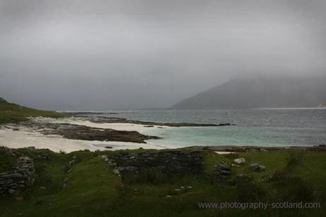 Photo - ruined houses of Paible, Taransay, Outer Hebrides