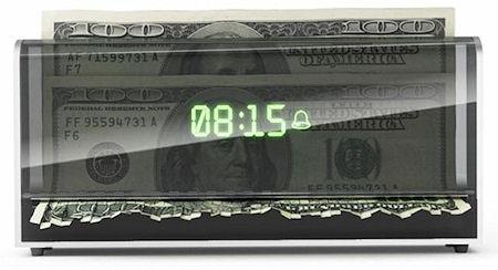 Money-Shredding Alarm Clock