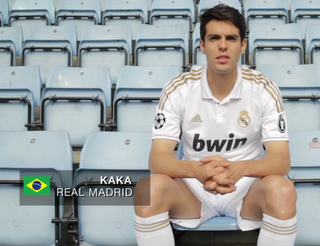 Kaka Wears 2011/2012 Real Madrid Home Kit