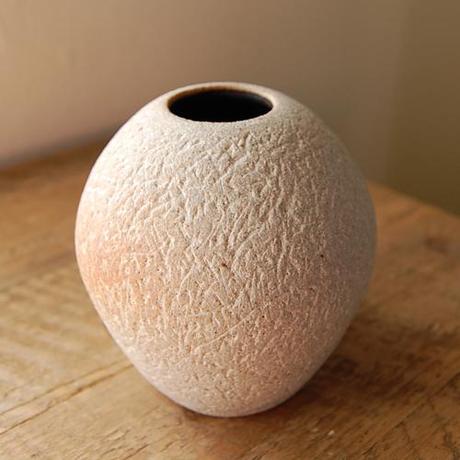 Granite Clay Vase with Black Matte Interior