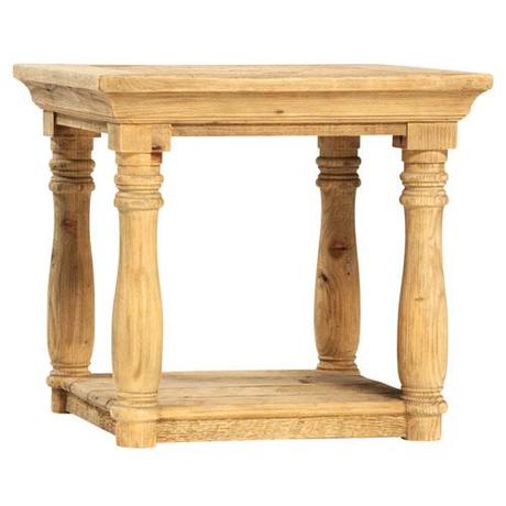 Traditional Waxed Elm End Table