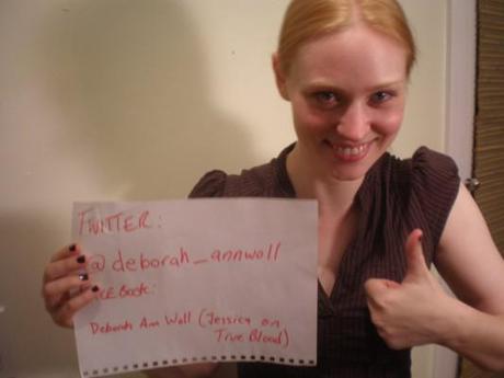 Deborah Ann Woll proofs her online identity with photo