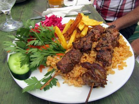 Turkish lamb kebab