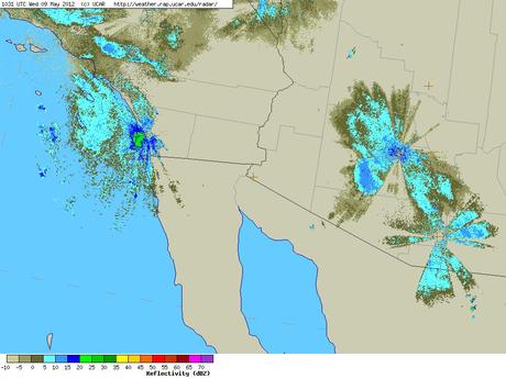 Regional Overview 5-9-2012 Moderate migration in Central and Southeast Arizona