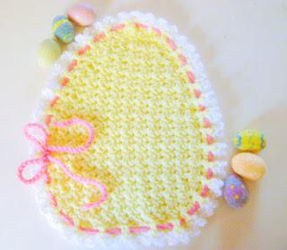Handmade Easter Egg Crocheted Placemat