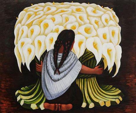 Flower Seller 1942 by Diego Rivera