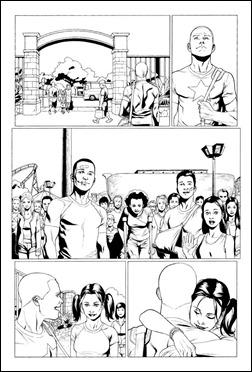 Archer & Armstrong #1 inked page