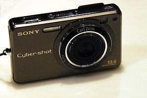 A Sony Cybershot DSC-W300 digital still camera.