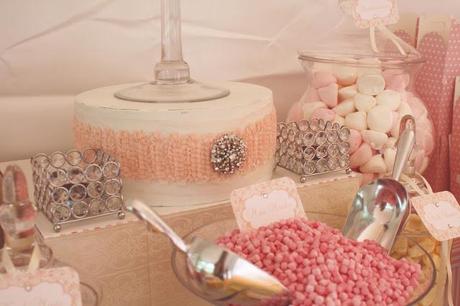A Vintage Pink Wedding Candy Buffet by Any Occasion Events
