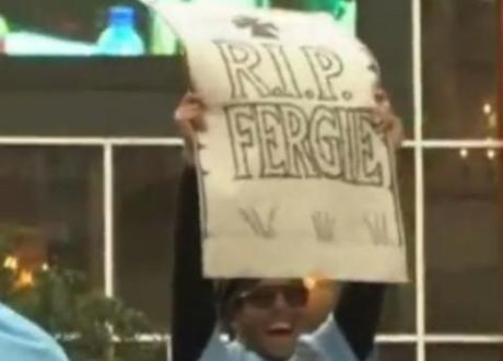 Carlos Tevez in RIP Fergie banner row
