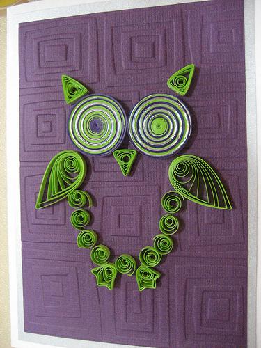 Quilled Bird Designs quilled-owl