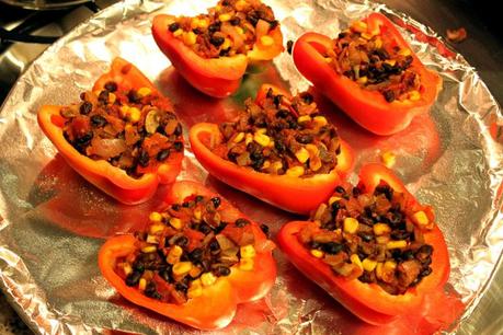 IMG_3641 Black Bean Chili Stuffed Peppers