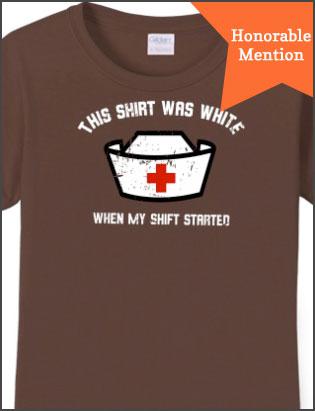 honorable mention, nurses week, t-shirt