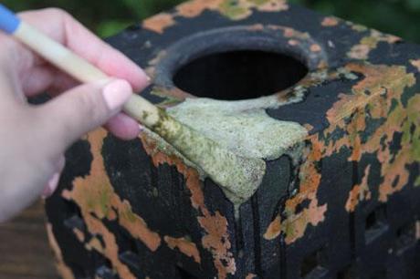 DIY: Moss Paint Painting The Moss Slurry