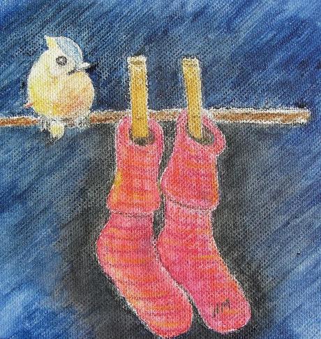 A Nice Pair of Socks and a Watercolor