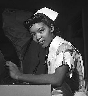 The American student nurse Miss Lydia Monroe o... The American student nurse Miss Lydia Monroe o...