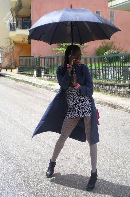Easter Outfit: Fierce Leopard and Umbrella Girl