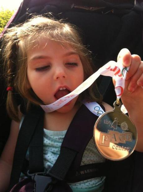 Isobel gets a medal
