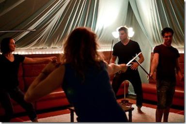 Walter Briggs, Tien Doman, Lindsey Gavel and Zeke Sulkes in The Hypocrites' Review: Romeo Juliet (The Hypocrites)