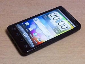 English: HTC Evo WiMAX（Evo 4G） ISW11HT front