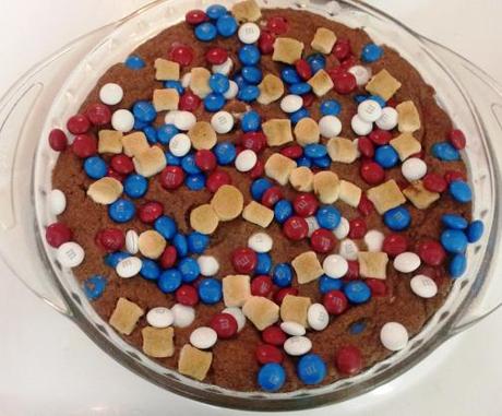 Memorial's Day Brownie Pie