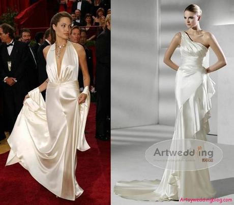 Angelina Jolie Bridal Gown 