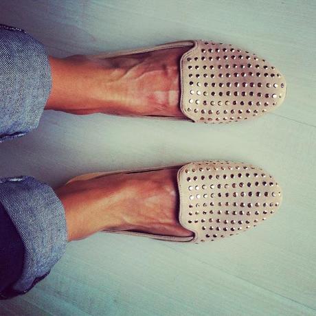NEW IN STUDDED SLIPPERS