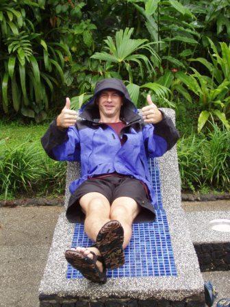 Some random dude relaxing in the rain