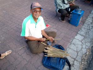 Pak S smiling to me Festival Malang Kembali: Malang From the Past