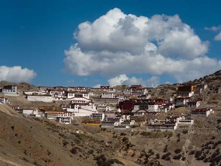 Full view of Ganden Monastery