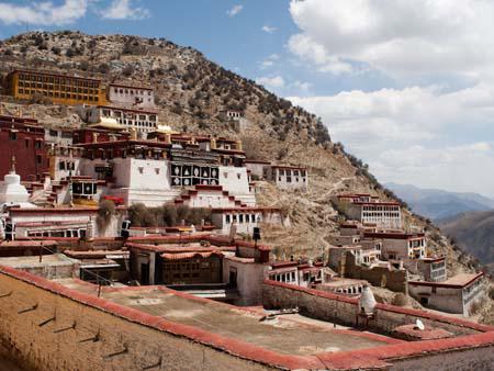 Ganden Monastery taken from the left side