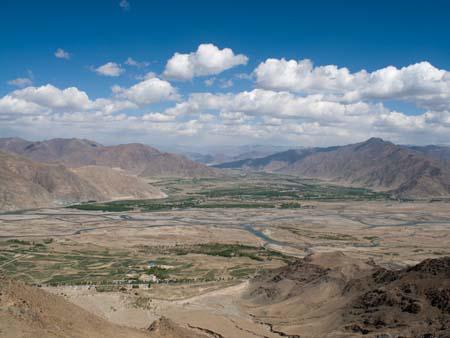 View of Kyi-chu valley from the Ganden Kora