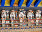 Mythical creatures on the door to the Palace of the 8th Dalai Lama (Kelsang Potrang)