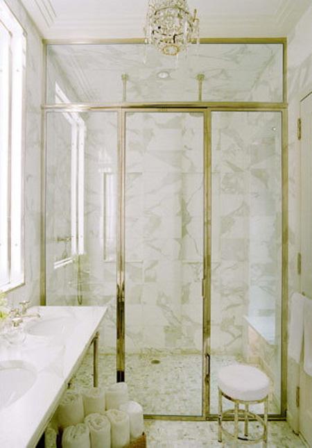 Nathan Egan bahtroom carrera marble chandelier brass Nathan Egan bahtroom carrera marble chandelier brass