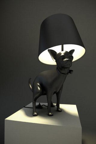 Pooping Puppy Lamp