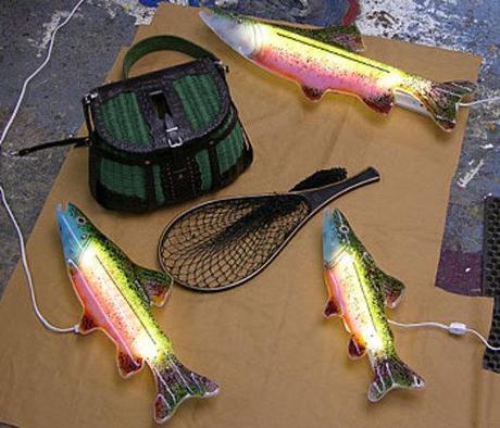A trout fish light can dress up any man cave in style