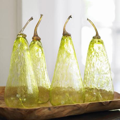 Hand-Blown Glass Pear