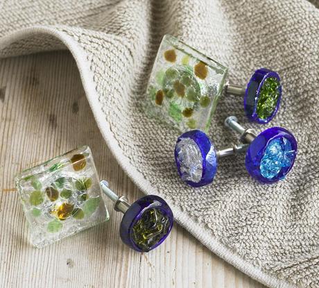 Recycled Bottle Glass Knobs
