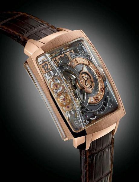 Hautlence 2.0 with a transparent front and back cover. Hautlence 2.0 with a transparent front and back cover.