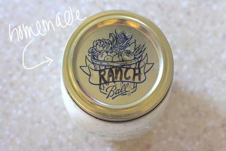 on homemade ranch...
