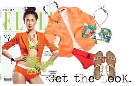 Get the Look. by momfashionlifestyle featuring orange bathing suits
