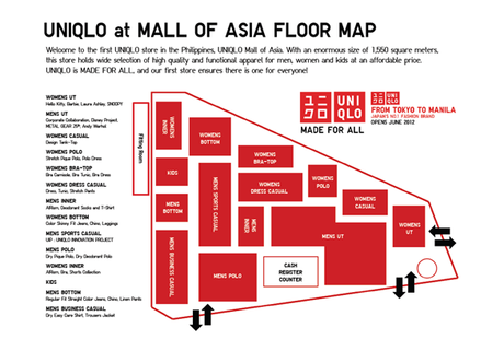 uniqlo philippines floor map
