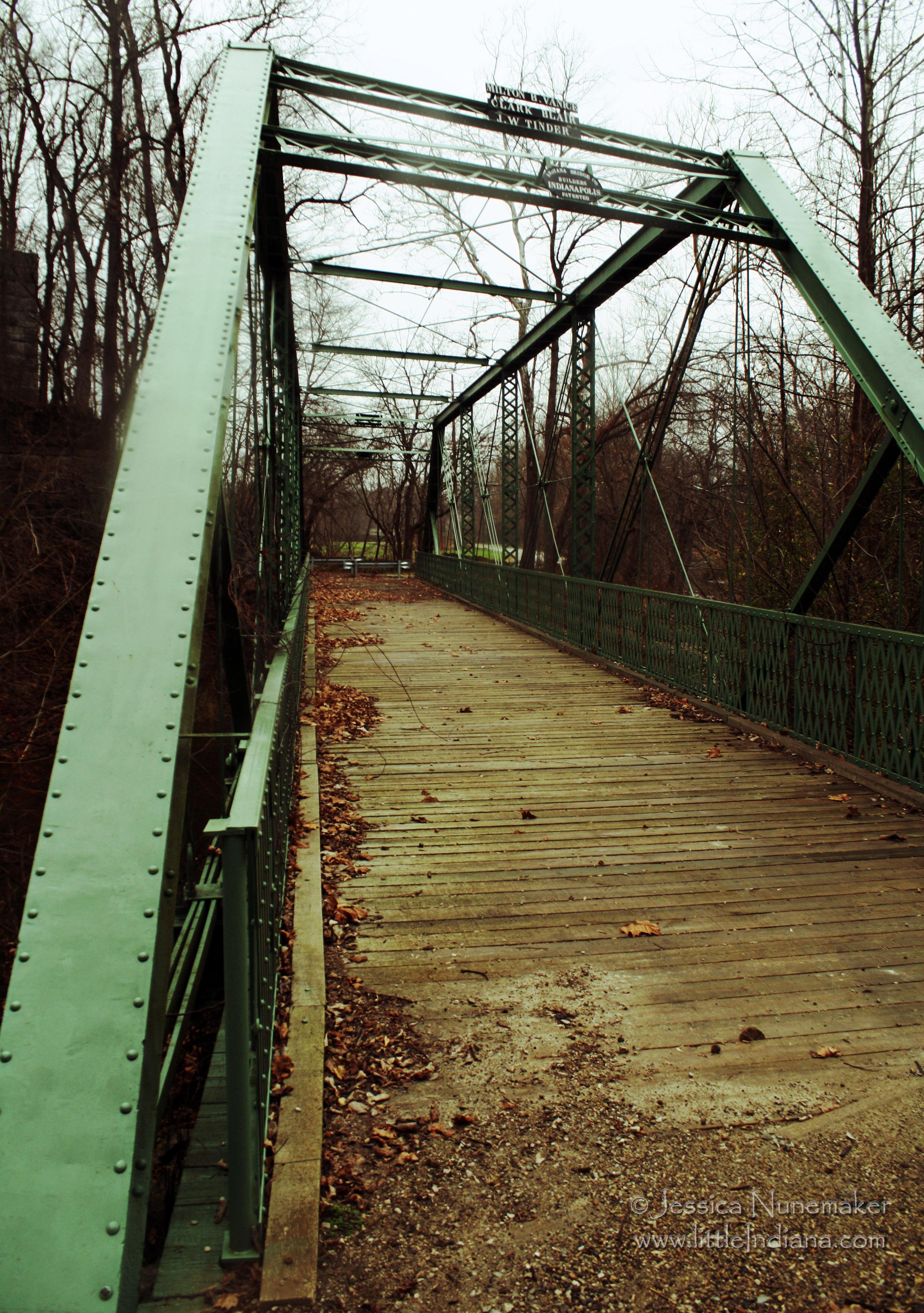Hendricks County Metal Truss Bridge: One of the Two Twin Bridges