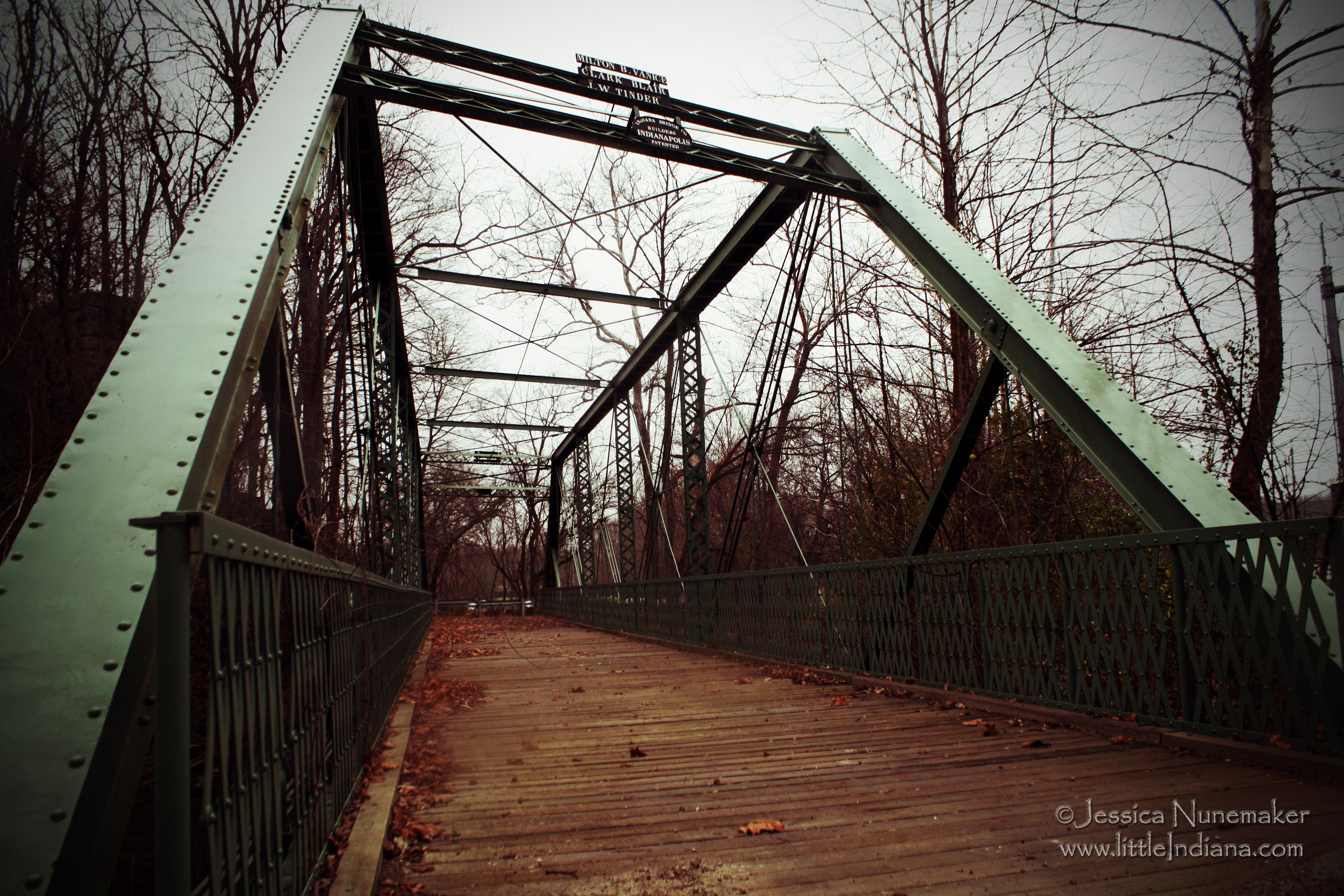 Hendricks County Metal Truss Bridge: One of the Two Twin Bridges