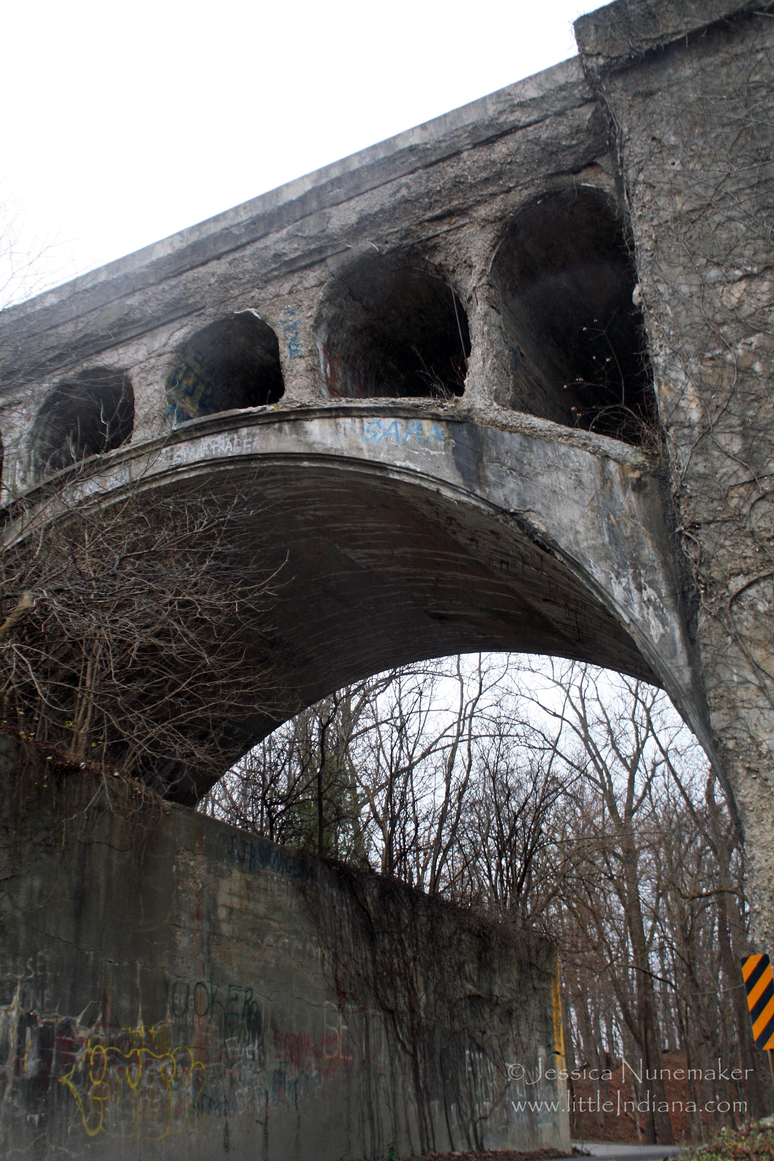 Hendricks County Concrete Bridge: One of the Two Twin Bridges